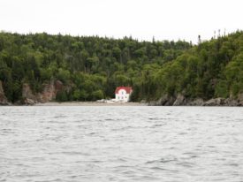 The assistant lighthouse keeper's cabin on the Slate Islands, Lake Superior.