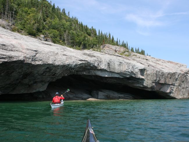 Sea Cave on Pic Island, Lake Superior.
